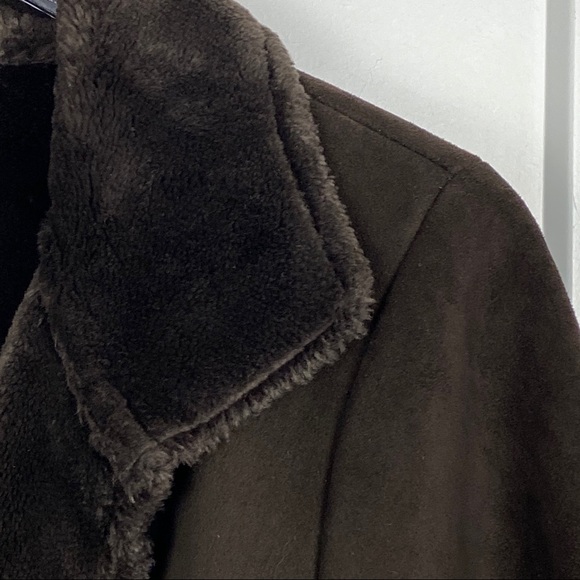 Kenneth Cole New York medium faux suede/fur coat - Picture 6 of 8